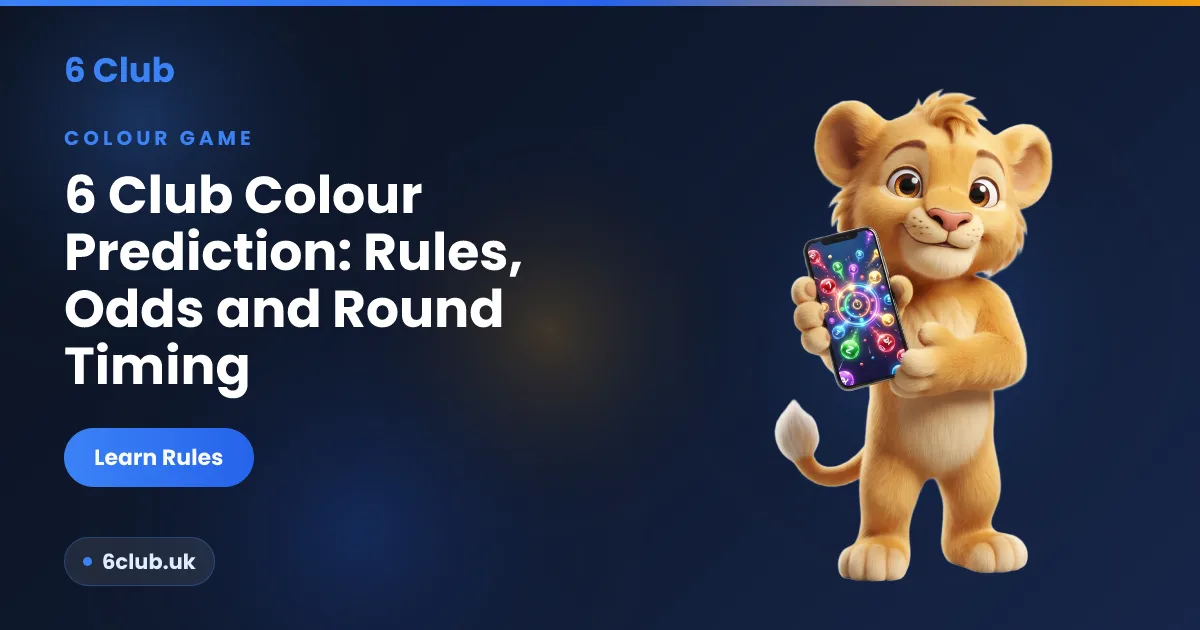 6 Club colour prediction rules, odds and round timing