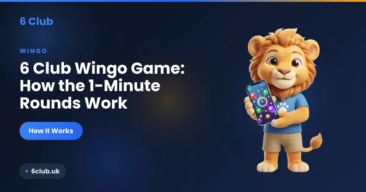 6 Club Wingo game explained with round timing and bet types